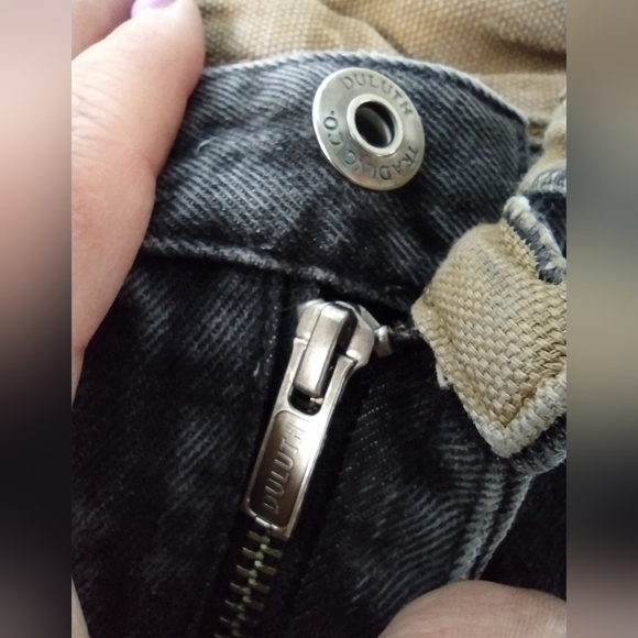 Duluth Trading faded black denim jeans 44x34 - Picture 8 of 12